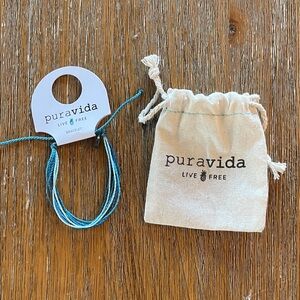 Pura Vida Blue and Teal Bracelet